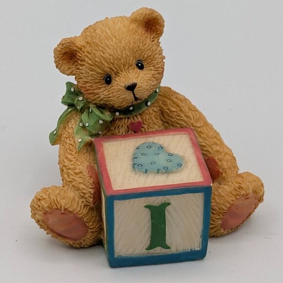 Cherished Teddies Bear with ABC "I" Block (158488I) 1995 - Picture 1 of 10